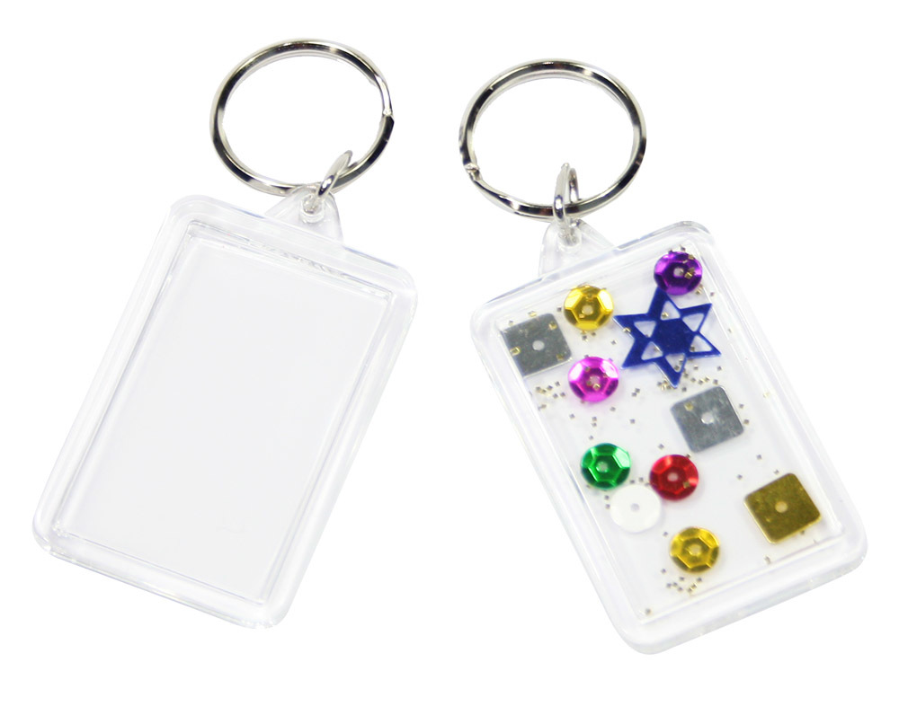 Key Tag Clear 10pk Rectangle 30 x 50mm