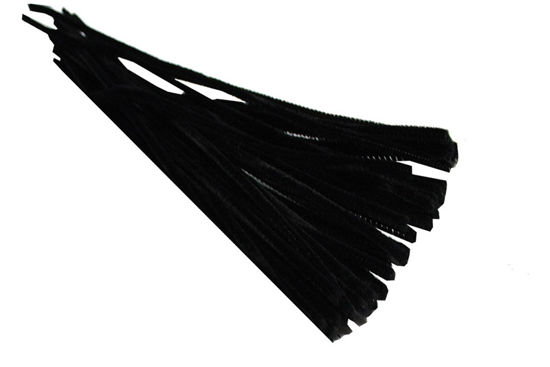 *>Pipe Cleaner Black 100pcs