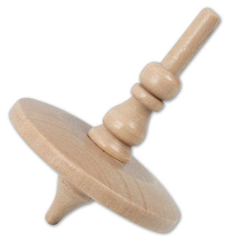 Wooden Spinning Top 10pk