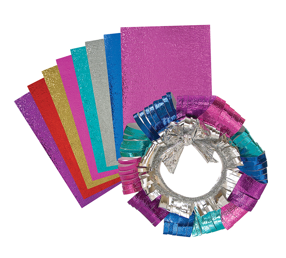 Metallic A4 Ripple Paper - Assorted 40pk