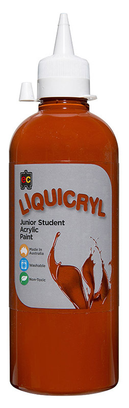 EC Liquicryl Paint - 500ml Burnt Sienna