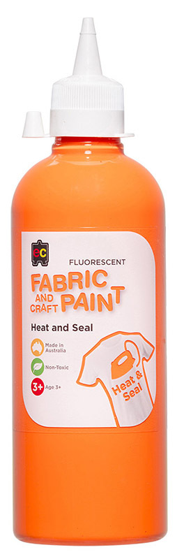 EC Fabric & Craft Fluorescent Paint 500ml - Orange