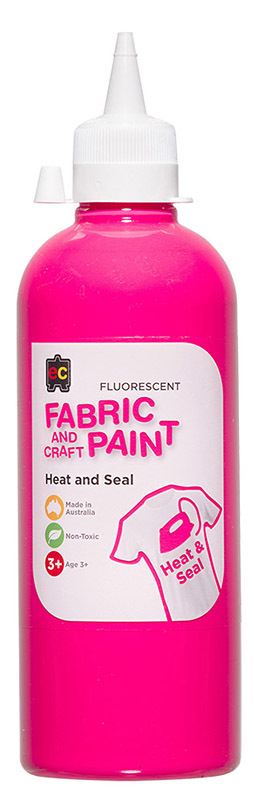 EC Fabric & Craft Fluorescent Paint 500ml - Pink