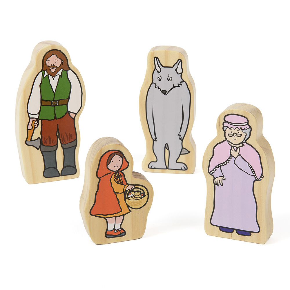 Wooden Characters - Little Red Riding Hood 