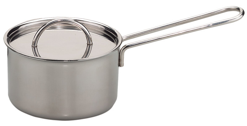 Gluckskafer Stainless Steel Cookware - Pot With Handle & Lid 12cm