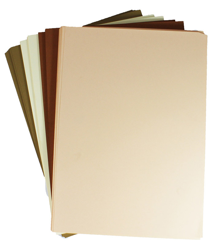 Cover Paper 125gsm Skin Tones 250pk - A3 Assorted