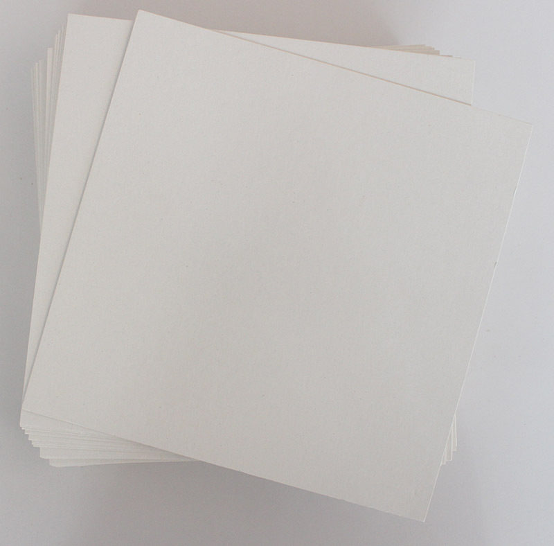 White Cardboard Squares 400gsm - 203 x 203mm 100pk