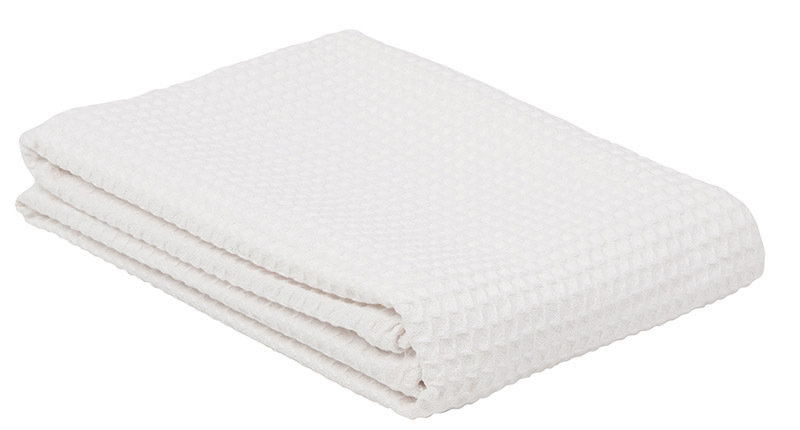 *Cotton Thermal Blanket - White