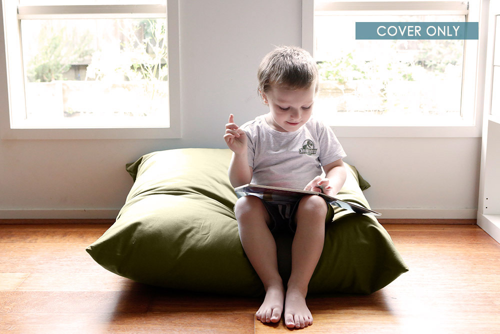 Indoor Jumbo Cushion COVER ONLY 90 x 90cm - Khaki