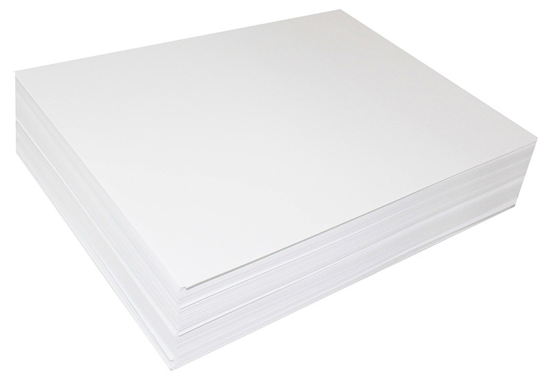 White Litho Paper Premium 100gsm - 1/2 Easel 380 x 510mm 500pk