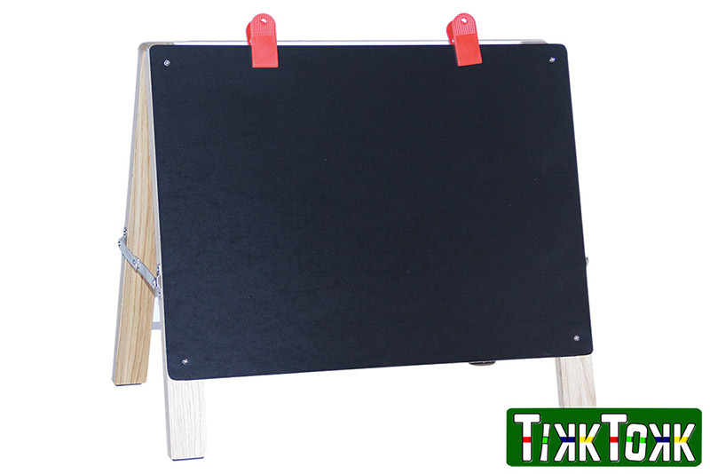 Timber Table Top Easel with White Board & Chalk Board