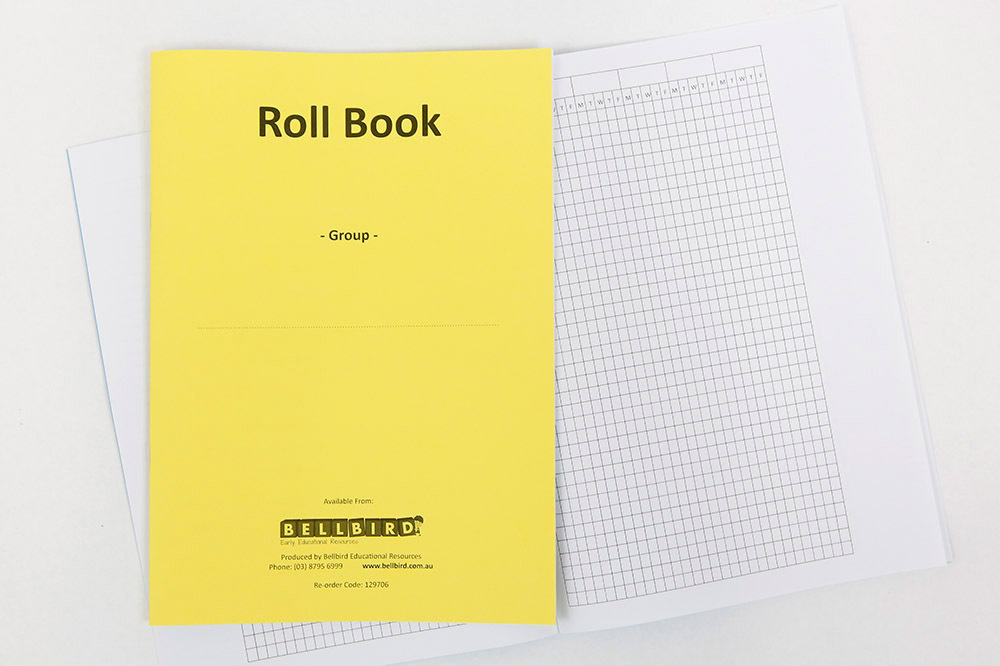 Bellbird Roll Book For 1 Group - Yellow
