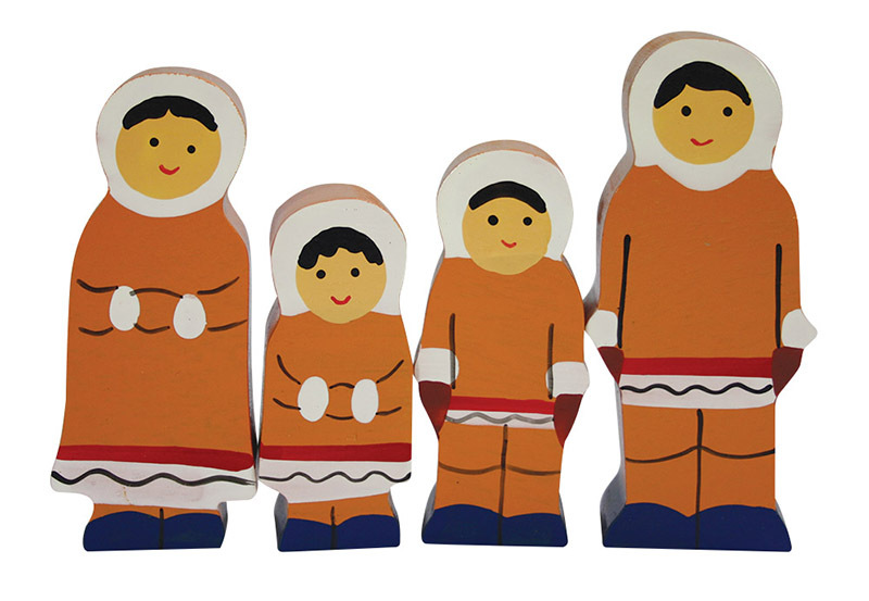 Multicultural Wooden Family Set - Eskimo 4pcs