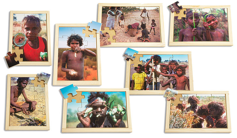 Aboriginal Bush Tucker Puzzles - Set of 8