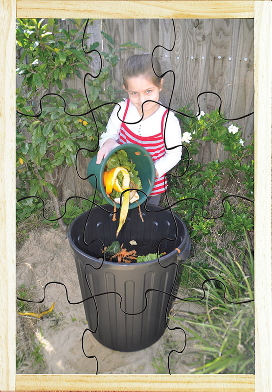 Our Environment Puzzle - Composting 12pcs