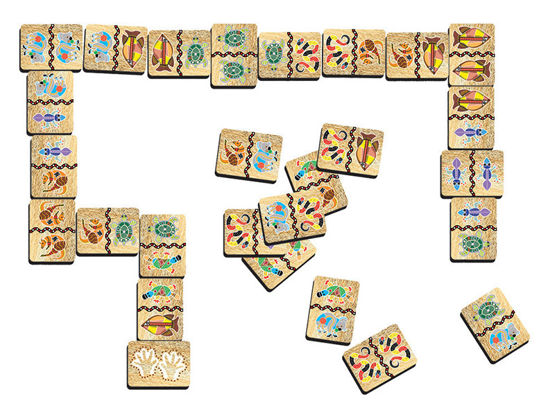 Tuzzles Aboriginal Art Dominoes Game