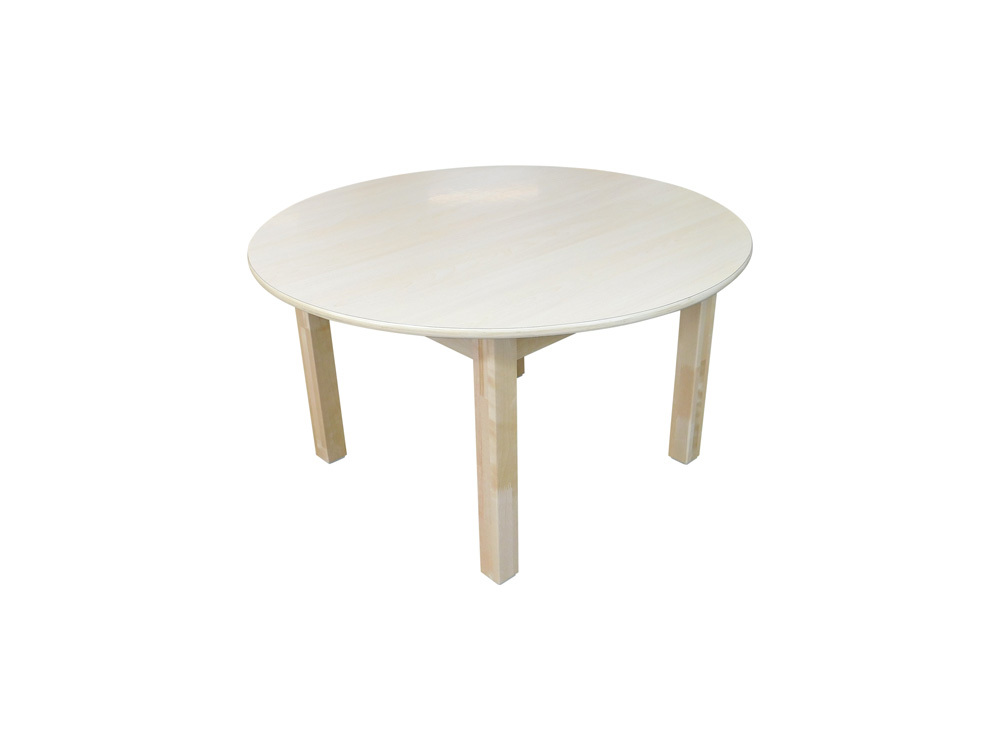 Billy Kidz Wooden Table With Birch Laminate Top - Round 900 x 900mm 56cmH
