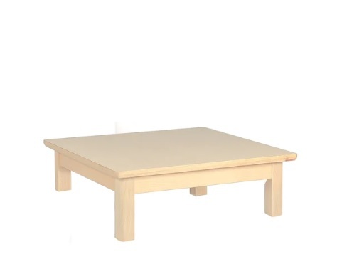 *Elegance Beechwood Table With HPL Top - Square 60x60x30cmH
