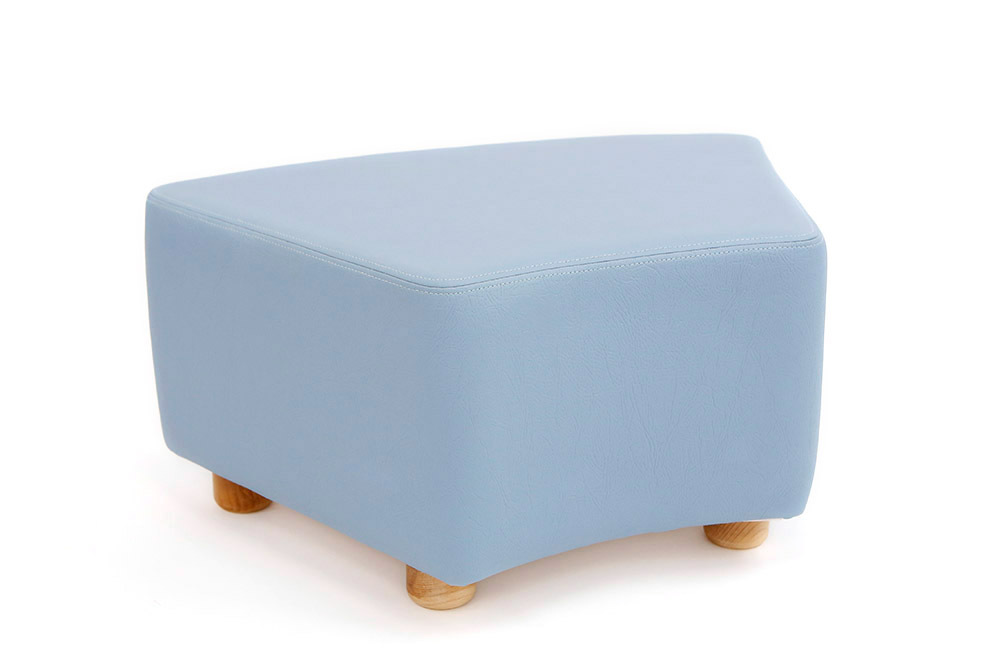 Soft Seating Corner Ottoman - Blue