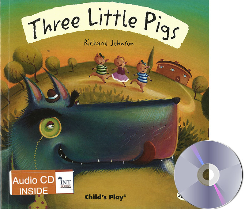 Flip-Up Fairy Tale Book & CD - Three Little Pigs