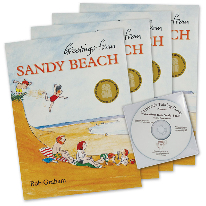 Greetings From Sandy Beach - CD and 4 Book Set