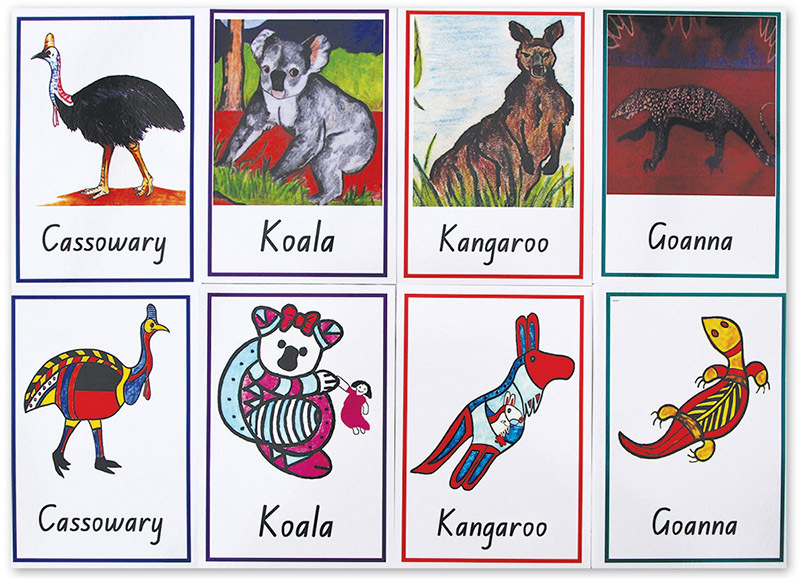 Aboriginal Australian Animal Memory Cards - 32pk