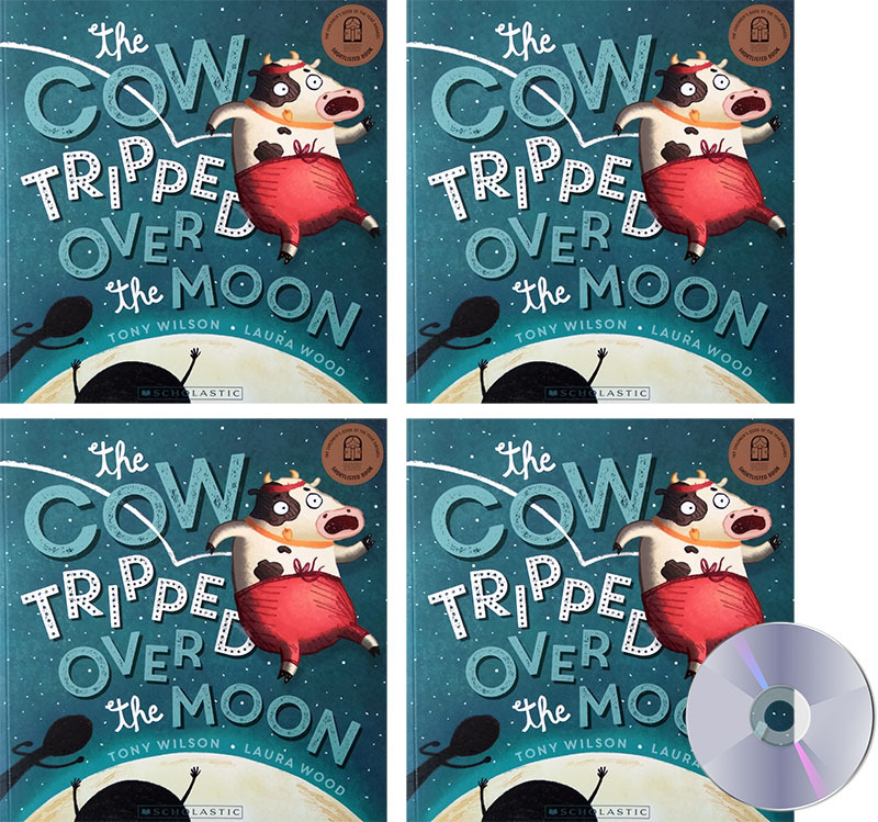 The Cow Tripped Over The Moon - CD and 4 Book Set