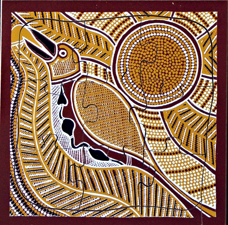 Aboriginal Dreaming Story Puzzle - Ga Ga The Kookaburra 9pcs
