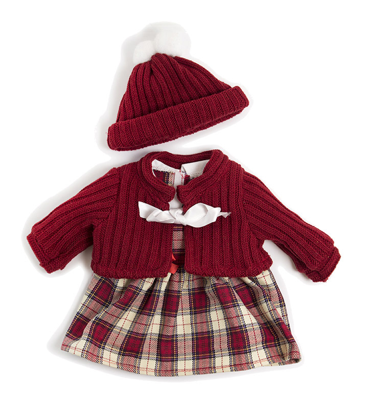 Doll Clothes for 38cm Doll - Winter Dress Set
