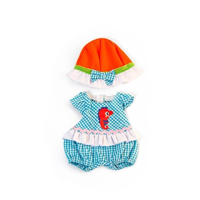 Doll Clothes for 32cm Doll - Summer Romper & Hat Set