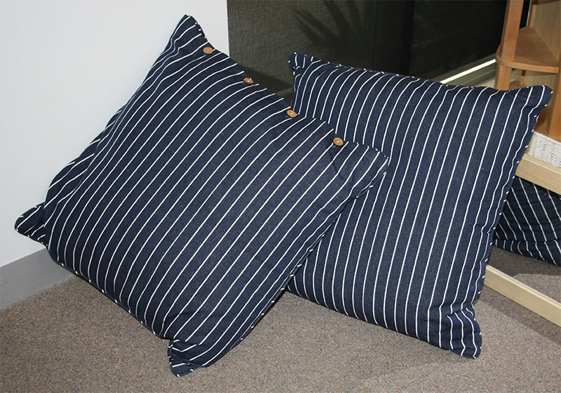 Regatta Navy Euro Cushion (includes Cover) - Set of 2