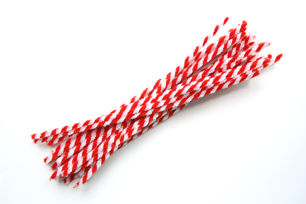 >Candy Cane Pipe Cleaners 30cm - 25pcs