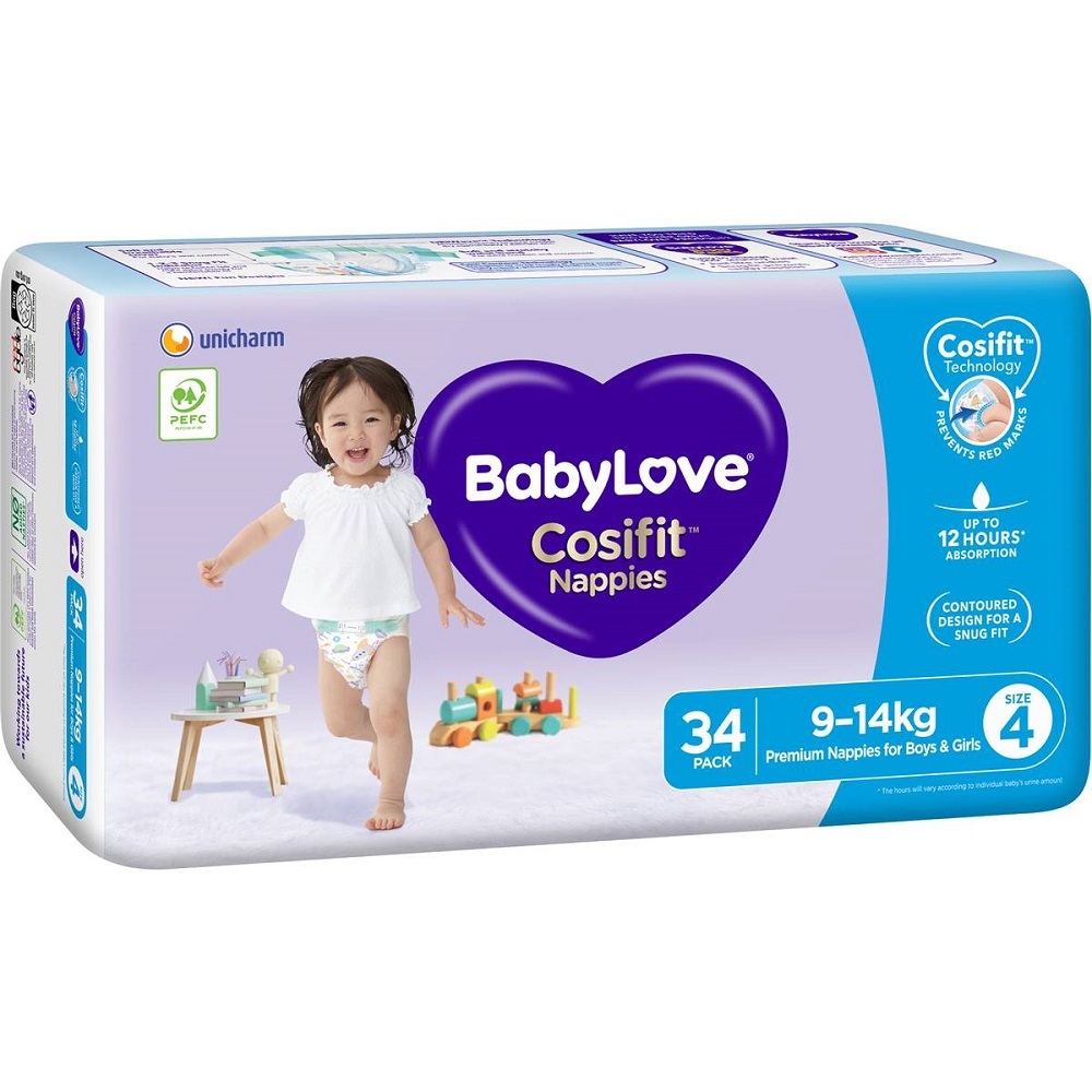 BabyLove Bulk Nappies Lrg/Toddler 914kg 144pk