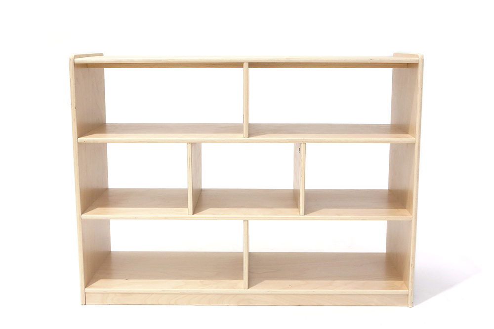 Billy Kidz Birch 7 Space Shelf Straight Cabinet - 80cmH