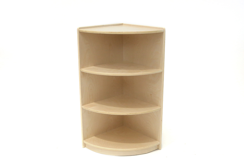 Billy Kidz Birch 3 Shelf Quarter-Circle Cabinet - 80cmH