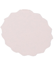*SPECIAL: Pre Cut Medallions/Snowballs - White Card 80mm Pack of 100