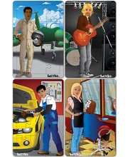 *SPECIAL: Tuzzles Multicultural Occupations Puzzles - Group 2 Set of 4