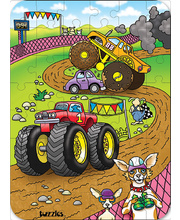 *SPECIAL: Tuzzles Hidden Image Puzzle/Game - Dogs and Trucks 48pcs