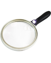 Arnotts Large Handle Magnifier with LED Light - 13cm Diameter