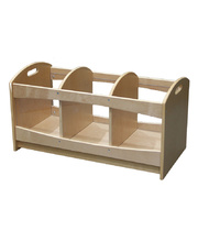 Billy Kidz Birch & Acrylic See Through Browser Storage Unit