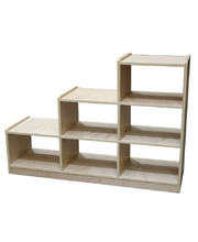 Billy Kidz Birch Medium Ladder Storage Unit 76cmH - 6 Spaces Open Back