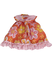 *SPECIAL: Doll Clothes for 38cm Doll - Pink & Orange Floral Dress