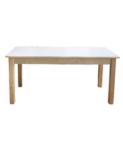 Billy Kidz Birch & White Laminate Table Rectangle 1200 x 600mm - 45cmH