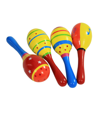 Wooden Maraca 15cm - Assorted Colours