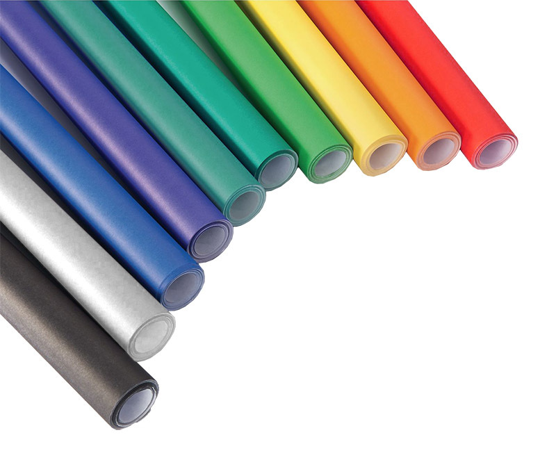 Poster Display Paper Rolls 10m Length 76cm Width 10 Assorted Coloured Rolls 
