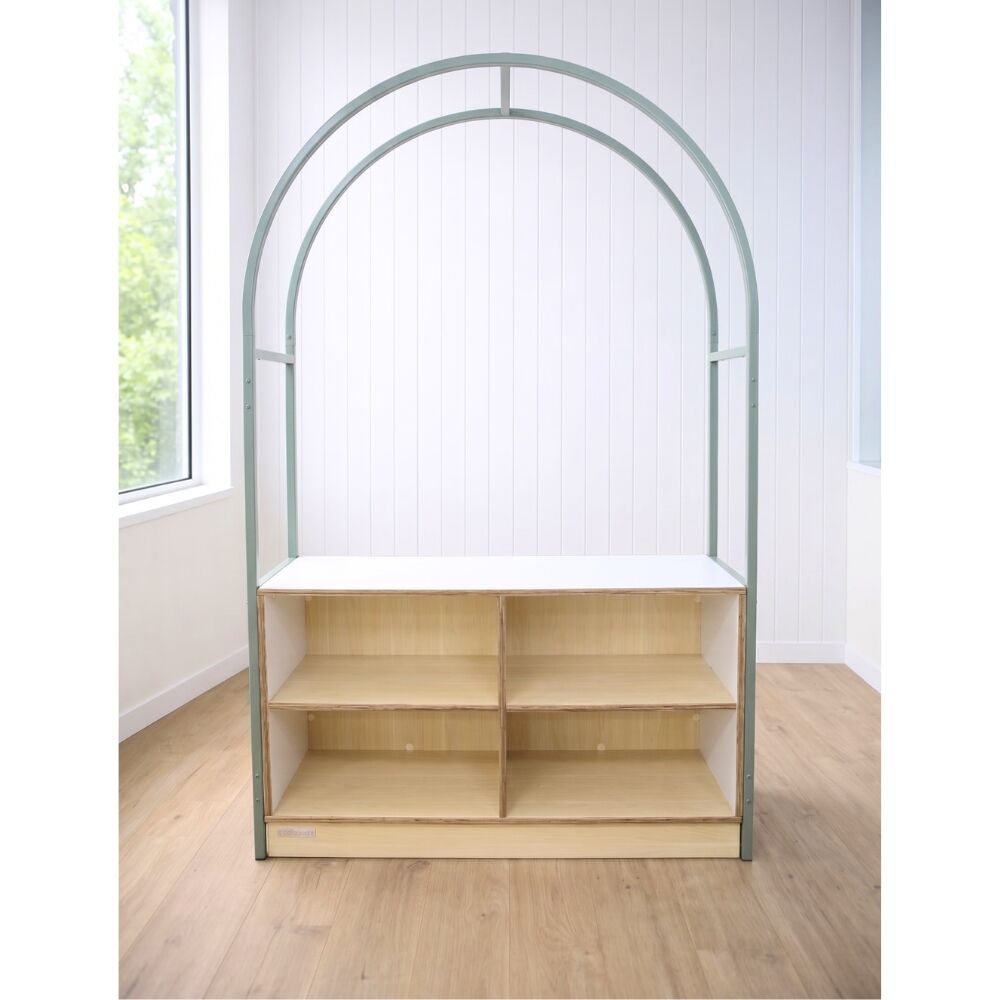 Arch Frame with Straight Shelf Unit