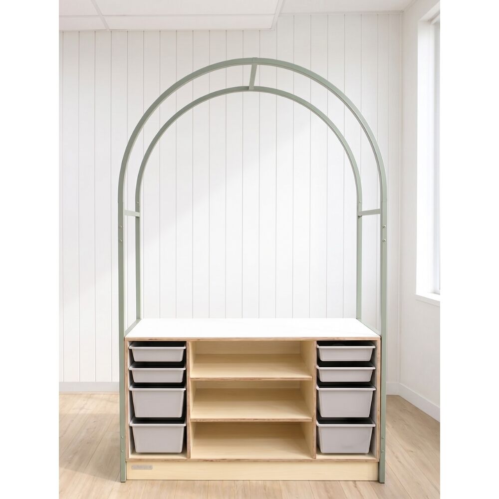 Arch Frame with Art Storage Unit