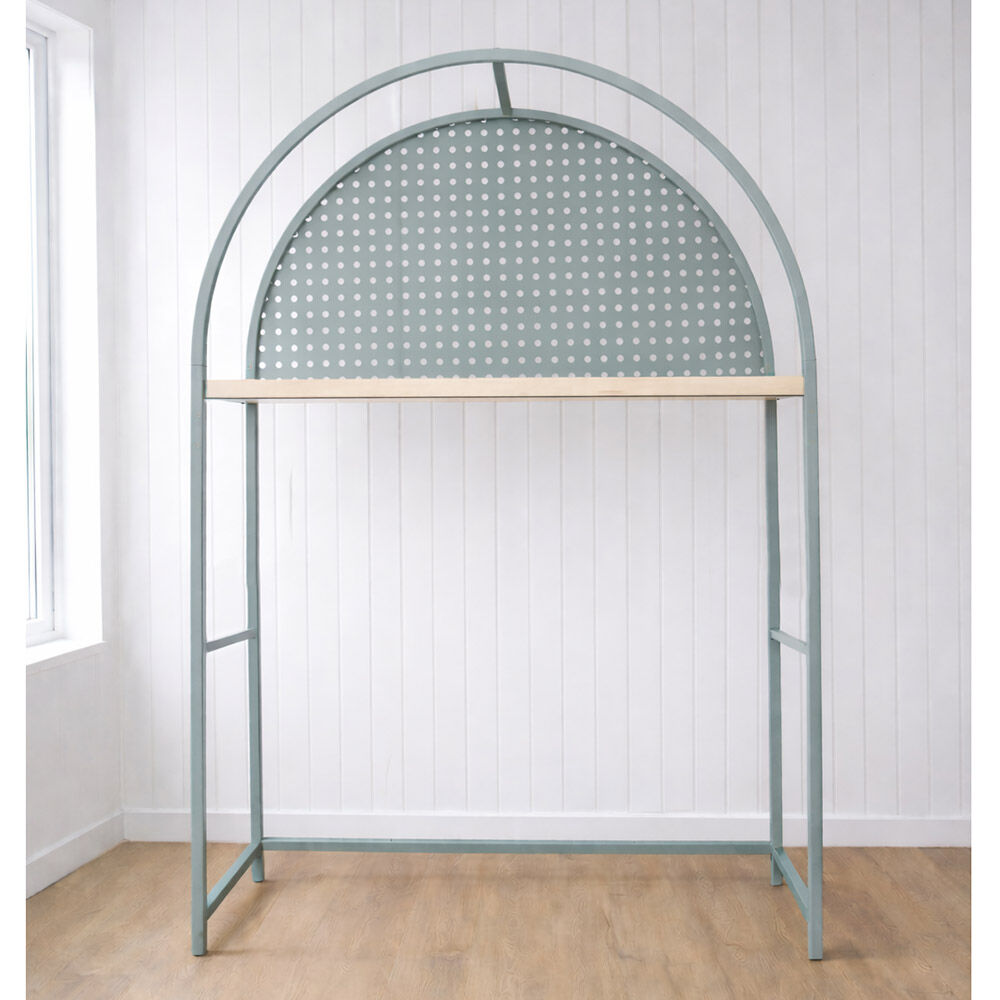 Curiate Arch Frame with Perforated Feature & Shelf