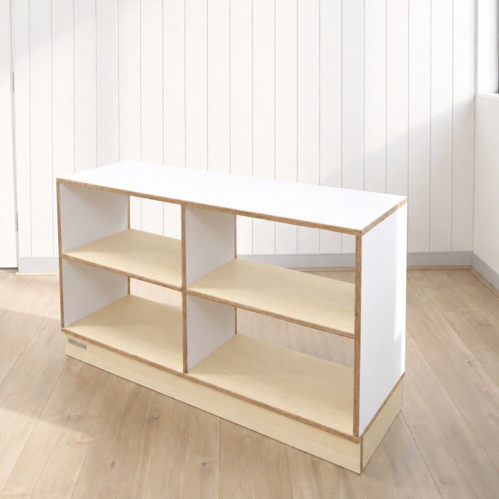 Curiate Straight Shelf with Open Back - Dove
