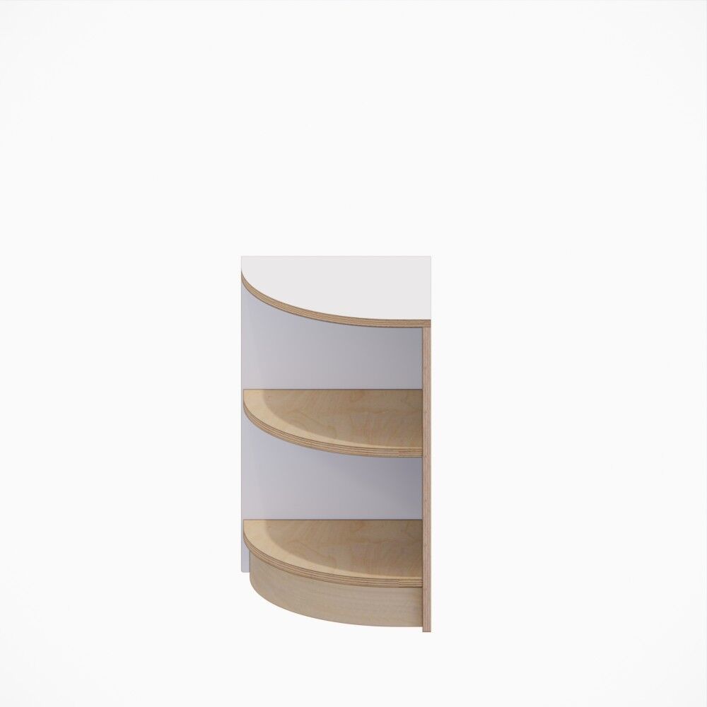 Curiate Corner Storage Shelf - Dove